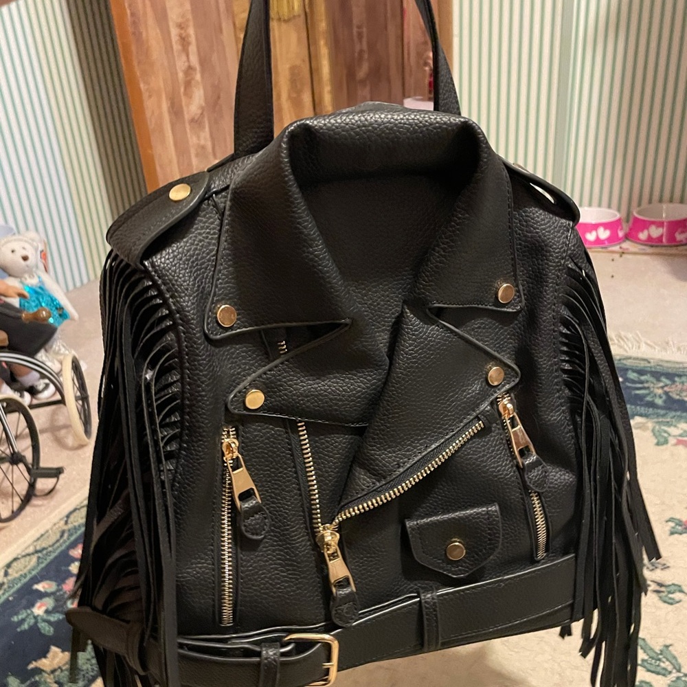 LeMiel Fringe Motorcycle Backpack